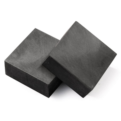 Two Pack Graphite Ingot Blocks For EDM Milling And Casting 99.9 Percent Purity Graphite Plate Blanks 50x50x20mm High Conductivity