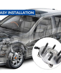Front Wheel Hub Bearing Assembly For 4WD Ford F150 2004 2008 And Lincoln Mark LT 2006 2008 6 Lug With ABS Easy Install Replacement