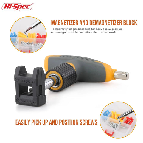 Heavy Duty Magnetic T Handle Ratchet Wrench And Screwdriver Set With Rugged Carry Toolbox 30 Piece Boss Grade DIY Fix It Kit with magnetizer tool.