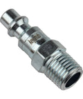 Push Button Safety One Quarter Inch Air Hose Fittings Quick Connect Couplers Steel With Zinc Plating Set Of 5 Industrial Grade