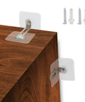 No Drill Furniture Wall Anchors Set, 10 Pairs Anti Tip Straps For Baby Proofing, Easy Peel And Stick on wooden cabinet corner