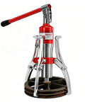 Portable Hydraulic Gear Puller Set With 2-Jaw And 3-Jaw Modes Wheel Bearing Puller Kit in use with claw positioning