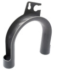 Clothes Washer U-Shape Drain Hose Guide Replacement No Hardware Included Directs Drain Hose Into Plumbing Drain Behind Washer Wall Mountable Fits 5-1/2 X 5-3/4 X 1-1/4 Inches Inner Diameter 0.9 Inches Model WH41X10133 gray plastic wall-mount hose guide