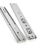 Heavy Duty 10 Inch Drawer Slides Set Built Tough, 3-Section Soft Close, Ball Bearing Mute Track, Stainless Steel Cabinet Rails, Side Mount