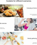 Image showcasing Snap This Ultra Fast Countertop Ice Maker for home meals, post-exercise hydration, and friendly gatherings.
