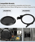 241688401 And 241688701 Refrigerator Dispenser Ice Chute Assembly And Door Seal Flap Replacement For Common Refrigerator Models Easy Install With Ice Chute Door Seal And Ice Maker Compatible Parts black plastic parts