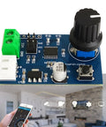 Straight Up Dual Channel SG90 Servo Control Motor Driver Board For Pluggable Robot Arm Projects And Smooth RC Steering Gear Debugging Setup Game Changer with onboard knob.