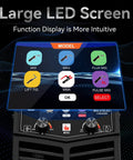 Large LED screen of Powerhouse 8 In 1 Multi Process Welder For Aluminum And Steel displays intuitive functions.