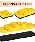 RV Leveling Block Flex Pads 8.5 Inch Rubber Jack Pads for Camper Travel Trailers Jacks and Stabilizers on Uneven Surfaces, Anti Slip