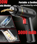 200W portable cordless plastic welder with 70W Hot Stapler Plastic Welding Kit For Car Bumpers And Kayaks.