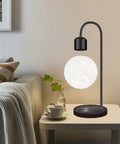 Magnetic Levitating Moon Lamp With Built In Wireless Charging Pad Zero Gravity Floating Desk Light LED Night Light decor in living room