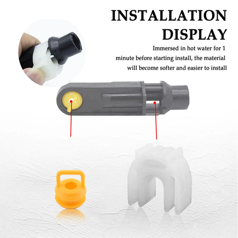 Transmission Shift Cable Bushing Repair Kit With Dual Yellow Bushings And Spring Loaded Shifter Bushing installation steps