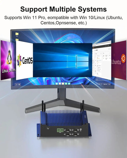 All Day Silent Mini PC Powered By Intel Core I7 Processor Paired With 32GB Ram And 1TB SSD Storage with multiple OS support.