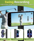 Stay Locked In Hella Secure Magnetic Golf Cart Phone Mount With Easy One Hand Snap On For Iphone And Android On Any Flat Metal Panel Perfect For Bumps And Smooth Gps Viewing, shown with phone angle adjustments.