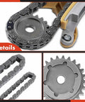 Close-up of 17 Piece Engine Timing Chain Kit With Tensioner And Guide For Ford Explorer Ranger Mazda B4000 Mercury Mountaineer 4.0L SOHC V6