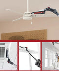 Must Have Universal Vacuum Brush Attachment With 2 In 1 Multi Angle Dusting Tool cleaning ceiling fan, vents, and windows
