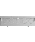Top view of Twenty Inch WiFi Friendly Media Enclosure Cabinet For Media Box And Wireless Gear White ABS Plastic Enclosure Only.