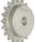 Built Tough Type B Sprocket For 50 Series Roller Chain featuring five eighths inch pitch and twenty teeth with a precision point seven five inch bore crafted from grit resistant 303 stainless steel.