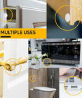 Ditch The Noisy Door Slams With These Clear Silicone Cabinet Bumpers, Self Adhesive Anti Bang Pads For Quieter Drawers And Furniture, 128 Tranquil Home Upgrade Pack in multiple uses on various furniture.