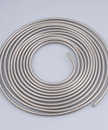 Stainless steel 1/4-inch brake line tubing in a 16 ft coil.