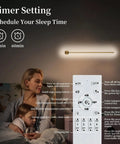 Dimmable Modern Plug In Wall Sconce Set Of 2 Gold Brushed Finish 23.6 Inch with remote and timer display for bedroom