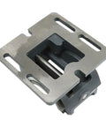 Badass 3 Inch Cradle Style Bench Vice Featuring A Slick Tilting Jaw And Adjustable Angle Pivot for sturdy steel mount.