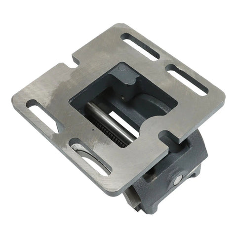 Badass 3 Inch Cradle Style Bench Vice Featuring A Slick Tilting Jaw And Adjustable Angle Pivot for sturdy steel mount.