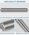 2 Inch Conveyor Roller With Stainless Steel Tube And Galvanized Ends, 16 Inch Length for Conveyor Systems and Lawn Rollers