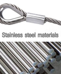 Pack Of 50 Aluminum Crimping Loop Sleeves For One Quarter Inch Wire Rope And Cable, 6mm Diameter, Double Hole Ferrule Crimps, Easy Lock With Vise Or Pliers, Built Tough, Anti Corrosion Durable Aluminum Cable Fittings, stainless steel cable with crimp sleeve