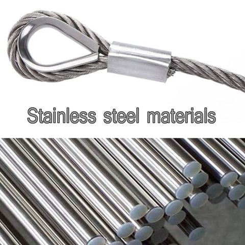 Pack Of 50 Aluminum Crimping Loop Sleeves For One Quarter Inch Wire Rope And Cable, 6mm Diameter, Double Hole Ferrule Crimps, Easy Lock With Vise Or Pliers, Built Tough, Anti Corrosion Durable Aluminum Cable Fittings, stainless steel cable with crimp sleeve