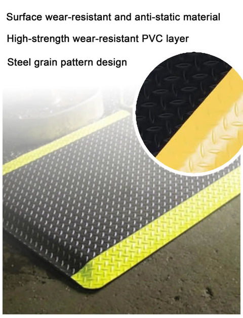 All Day Grind Ready Ergonomic Anti Fatigue Floor Mat Packs Next Level Cushioning And ESD Safe Traction Sturdy Contour Design Pure Leg Relief For Home Shops Or Counters Black 50 X 100 Cm