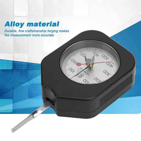 Dial Tension Gauge 500G High Accuracy Tension Meter Tester With Dual Pointer Portable Gram Force Gauge Tensiometer For Electronic Switches Relays Micro Switches And Spring Tension Testing, alloy body