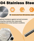 Heavy Duty M10 Hex Bolts And Nuts Set With Flat And Spring Washers For Caster Wheels Assembly Rock Solid No Sweat Hardware Kit for durable 304 stainless steel performance.