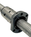 Custom Cnc Ballscrew Dfu2005 Kit With Machined Ends Includes Ballnut Housing And Coupler showing precision ballnut and screw details.