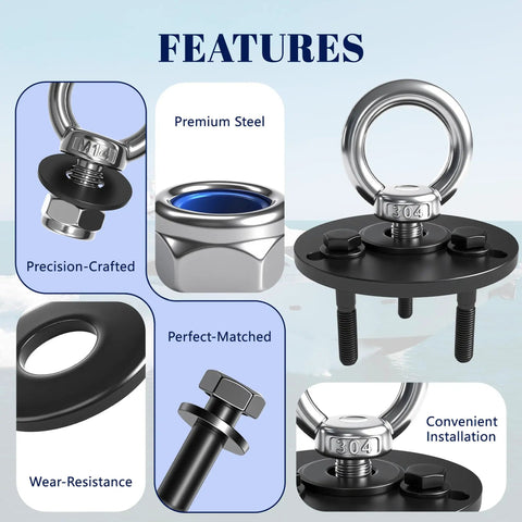 Features of Outboard Engine Lifter Ring Tool With Adapter And Ring For Evinrude Johnson BRP ETEC Outboard Motors