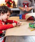 Child crafts with Straight Up Premium Brown Kraft Paper Roll Hella Thick For Rustic Gift Wrapping And Diy Crafts.