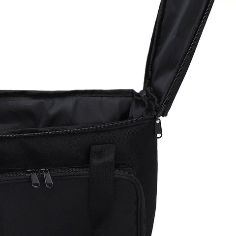 Open view of Portable Coffee Maker Carrying Bag With Padded Insulation And Multiple Pockets, Lightweight Travel Case