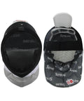 Foil Fencing Mask With Removable Lining For Easy Cleaning And Sweat Odor Removal Lightweight Stainless Mesh Helmet For Practice And Training Durable 350N Fencing Gear in blue size medium showing front and interior views