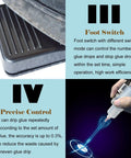 110V Semi Automatic Glue Dispenser With Digital Display And 983A Intelligent Control foot switch and precise control
