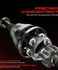 Premium Grade Front Left Driver Side CV Axle Shaft Assembly Hella Tough CV Joint components showcasing precision engineering.