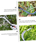 Rustproof Steel Scythe Mowing Knife for garden reaping hook used for precise trimming and effortless weeding in plants