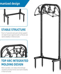 Built Tough Garden Hose Holder Freestanding Metal Hose Stand With 4 Spikes Holds Up To 150 Ft Of Hose Outdoor Yard Storage