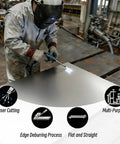 Four Pack 18 Gauge Cold Rolled A36 Steel Plates 12 By 16 Inch Standard Sheet Metal For Construction And Welding Projects Built To Last Heavy Duty Fabrication Needs With Smooth Edges And Great Weldability being laser cut