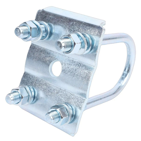 Essential 1/2 Inch U Bolt Kit For 3500 Lb Axle Repair Heavy Duty Suspension Hardware With 2 Inch Pitch And 5.5 Inch Length For Secure Trailer Trailering Fix It Now galvanized steel U-bolt kit with nuts and plate