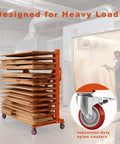 Pro Level 15 Tier Paint Drying Rack With Smooth Rolling Wheels And Quick Slide Width Adjustment From 12 To 58 Inches, heavy-duty steel frame with casters.