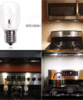 40 Watt 125V E17 Base Appliance Light Bulbs For Microwave Oven Refrigerator And Lava Lamp Six Pack Replacement 8206232A