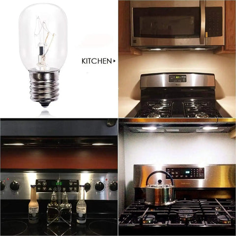 40 Watt 125V E17 Base Appliance Light Bulbs For Microwave Oven Refrigerator And Lava Lamp Six Pack Replacement 8206232A