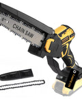 20V Max Cordless Pruning Chainsaw With 8 Inch Blade Beefy Brushless Power No Fuss Cutting At 24 Point 6 Feet Per Second 4000 RPM Electric Wood Saw Battery Not Included Compatible With 20V Max Batteries with accessories