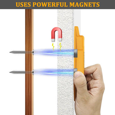 2 Pack Magnetic Stud Finder Dead Nuts Accurate Wall Scanner That Locates Screws Nails And Metal Studs Zero Hassle Calibration Works On Any Drywall Type Contractor Grade Tool For Fast Home Renovation Projects