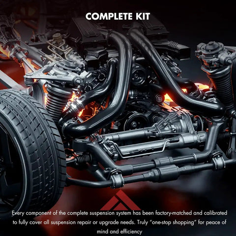 12 Piece Front Suspension Kit For 2009 To 2013 Toyota Corolla Including Front Lower Control Arms Ball Joints Inner Tie Rod Ends Outer Tie Rod Ends And Mounting Hardware For Easy Bolt On Replacement Ready To Roll. complete suspension kit components